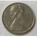 AUSTRALIA 1969 . TEN 10 CENTS COIN . LYREBIRD